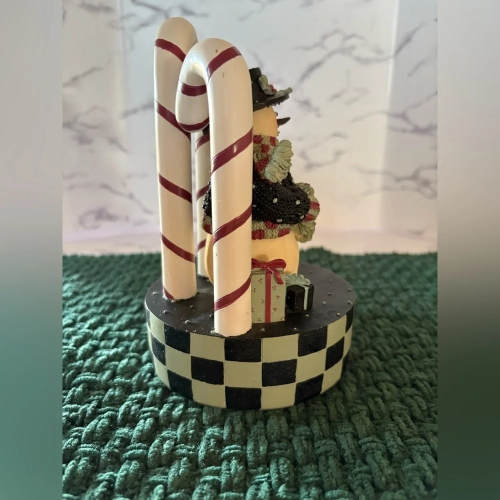 Artisan Flair Snowman Musical Box-Music is Winter Wonderland-Preowned, EUC